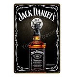 Placa de pared decorativa Retro Vintage Jack Da para bar, restaurante, dormitorio...