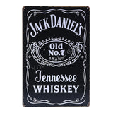 Placa de pared decorativa Retro Vintage Jack Da para bar, restaurante, dormitorio...