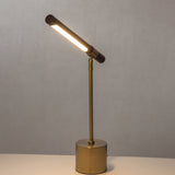 Lampe d'Appoint, Lampe de Table LED en Bois et Laiton - HENOCH