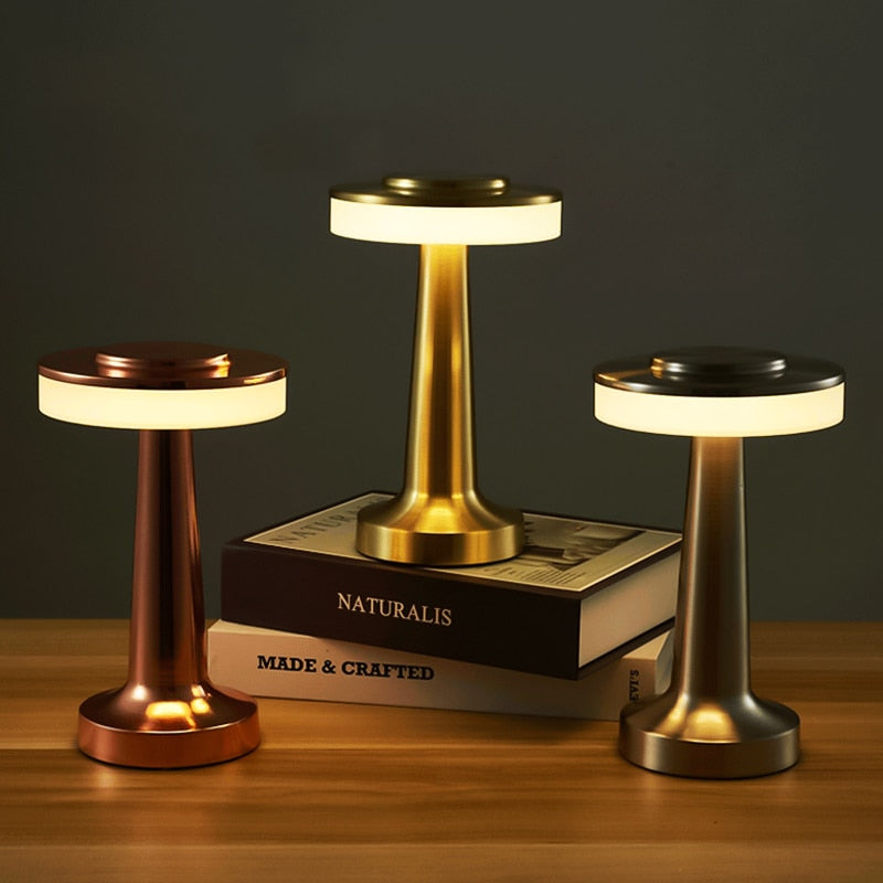 Lampe De Table Rechargeable,Lampe De Chevet Sans Fil，Lampe Sans