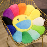 Kawaii Smiley Rainbow Cushion
