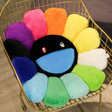 Kawaii Smiley Rainbow Cushion
