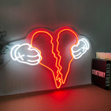 Neon Light LED Sign - Heart Break Broken Heart