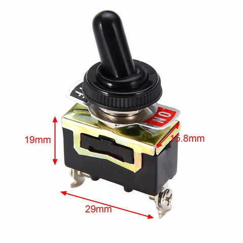 Interruptor Miniatura Empotrable On Off SPST Impermeable 12V 6 A/250 VAC 10 A/125VAC