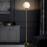 Lámpara de pie moderna de oro y latón para sala de estar - MOGENSEN