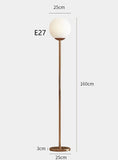 Lámpara de pie moderna de oro y latón para sala de estar - MOGENSEN