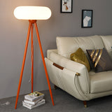 Lampadaire Design avec Trépied, Lampe de Salon Ronde - AVEDO