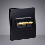 Retro Brass 1 2 3 4 Gang 2 Way USB Computer Switch - ISQUIRE
