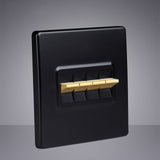 Retro Brass 1 2 3 4 Gang 2 Way USB Computer Switch - ISQUIRE