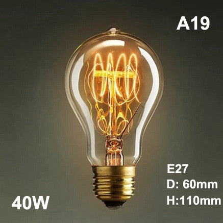 Ampoule vintage 40W bulb Edison E27 ST64 incandescente filaments
