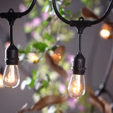Vintage Edison Fairy Lights E26/E27 Impermeable Conectable 10M y 15M