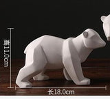 Escultura de oso polar para decoración del hogar