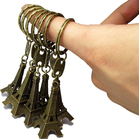 Porte-Clés Tour Eiffel en Bronze - Lot de 10 porte clés, Achat de Gros