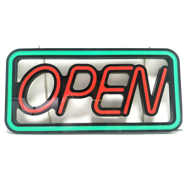 Enseigne Lumineuse Néon "Bar Ouvert" - 42x21 Cm, LED Alimentée Par USB, Variateur Et Télécommande - Décoration Murale - 1