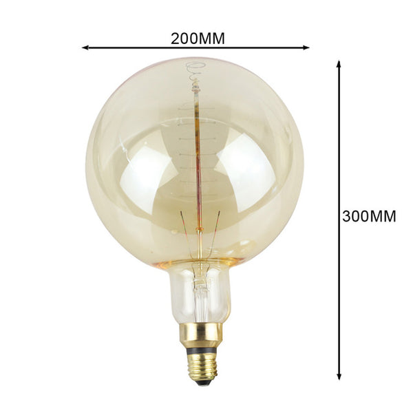 Ampoule Incandescente Vintage Edison Géante 60W E27 - GLOBE