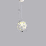 Lámpara colgante LED de metal moderno